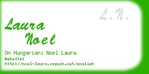 laura noel business card